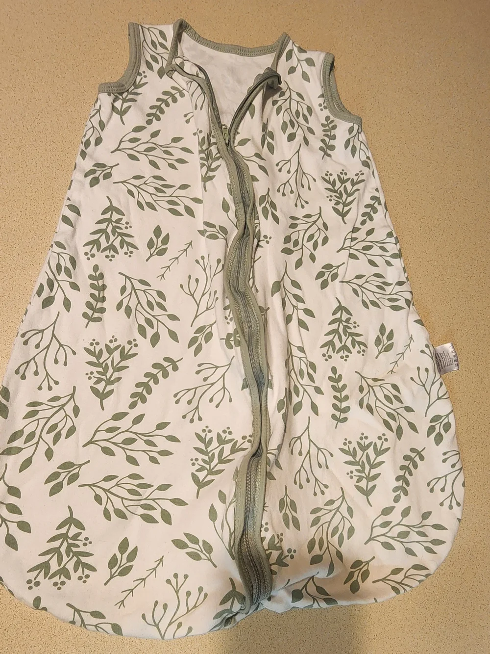 Green Botanical Baby Sleep Sacks - Set of 3